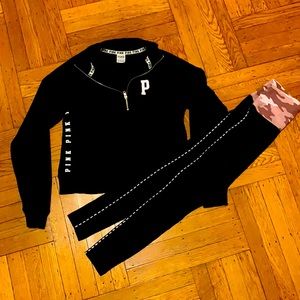 VS Pink camo set - XS ***Bonus black Pink leggings